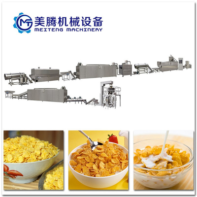 500kg/H van de de Verwerkingslijn van het ontbijtgraangewas van de de Cornflakesmaker de Machine 1500kg